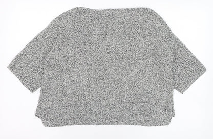 Marble Womens Grey Round Neck  Cotton Pullover Jumper Size 14