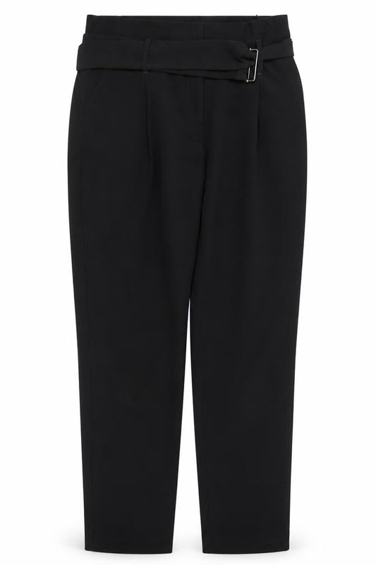 Dorothy Perkins Womens Black  Polyester Trousers  Size 12 L28 in Regular Zip