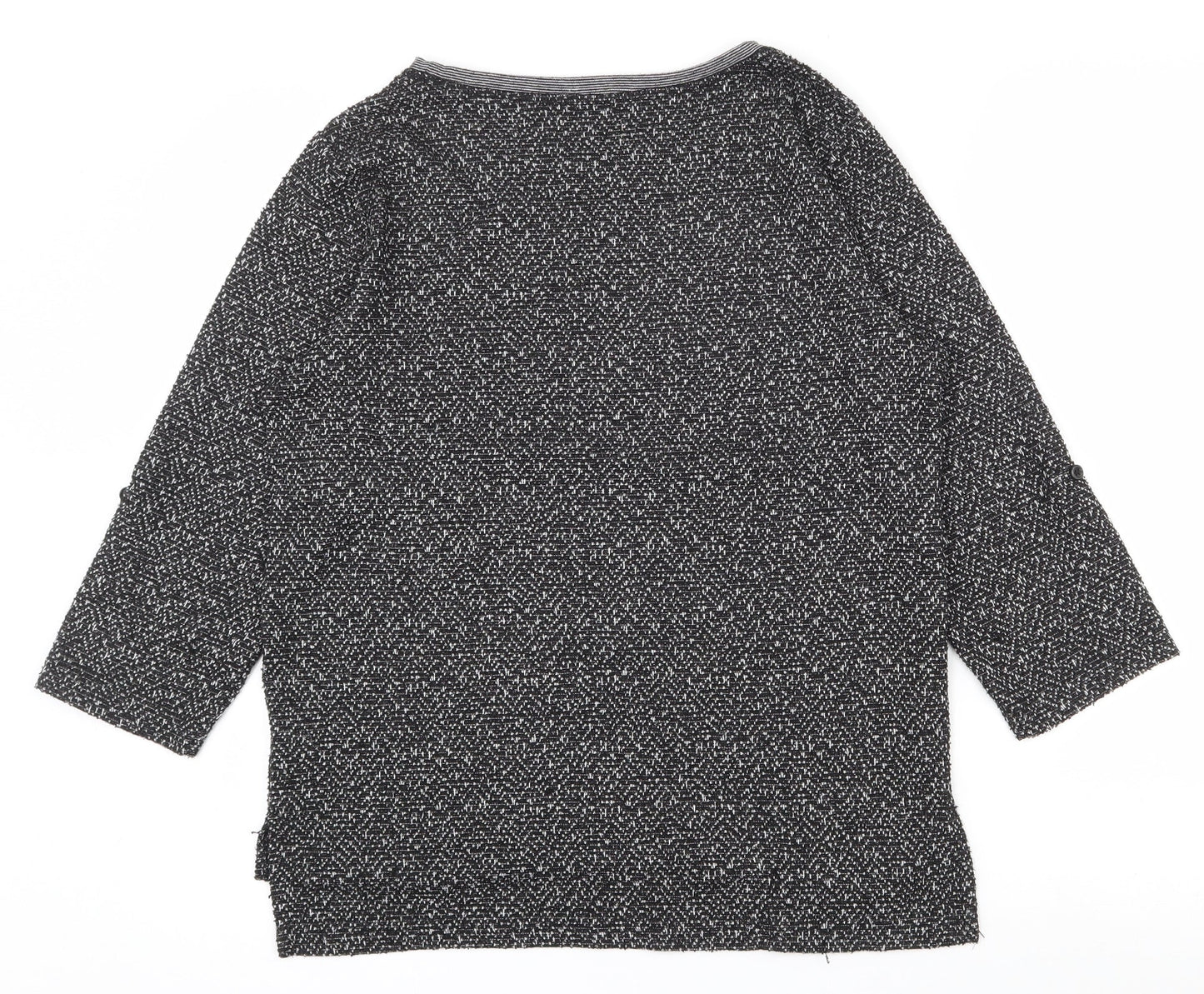 Papaya Womens Grey Round Neck  Polyester Pullover Jumper Size 10