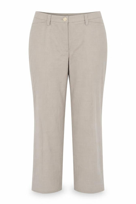 Atelier Gardeur Womens Beige  Polyester Trousers  Size 14 L27 in Regular Zip