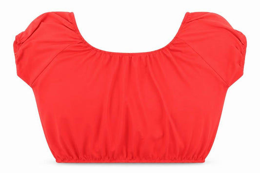 Atmosphere Womens Red  Polyester Basic Blouse Size 12 Off the Shoulder