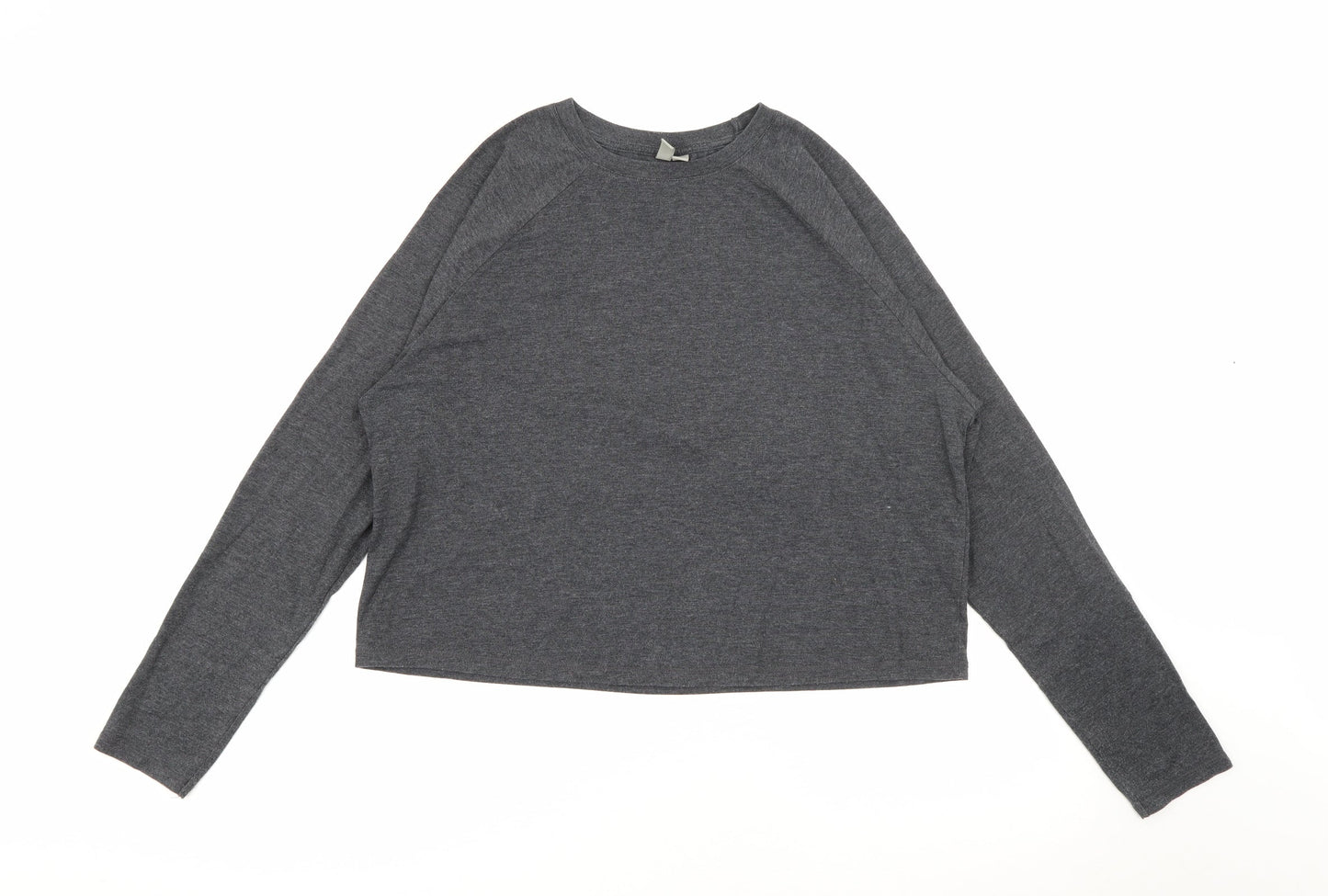 ASOS Womens Grey Crew Neck  Polyester Pullover Jumper Size 12