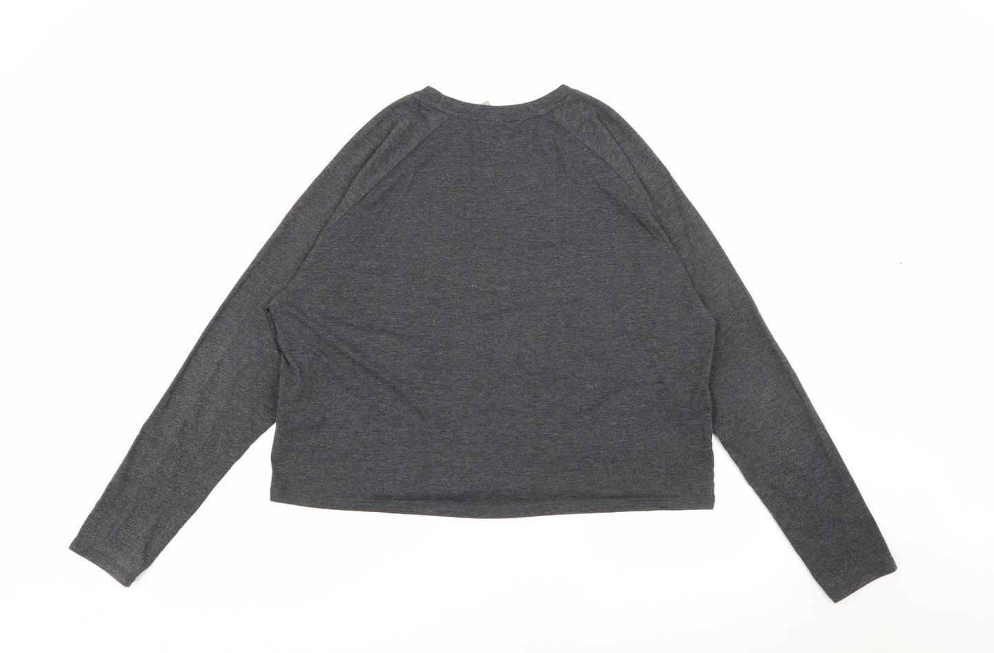 ASOS Womens Grey Crew Neck  Polyester Pullover Jumper Size 12