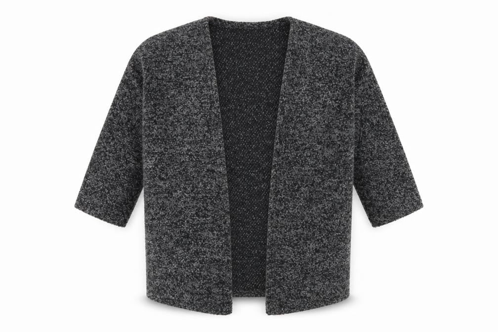 H&M Womens Grey V-Neck  Acrylic Cardigan Jumper Size M