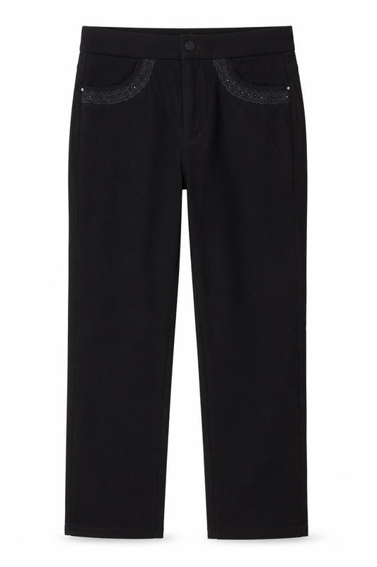 Claudia.c Womens Black  Cotton Jegging Jeans Size 10 L24 in Regular Button