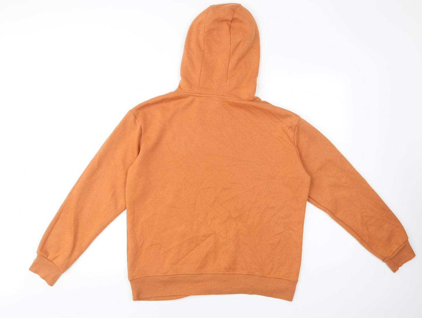 Primark Womens Orange  Cotton Pullover Hoodie Size S  Pullover - Breathe Deeply