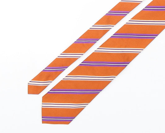 Tie Rack  Mens Multicoloured Striped Silk Pointed Tie One Size