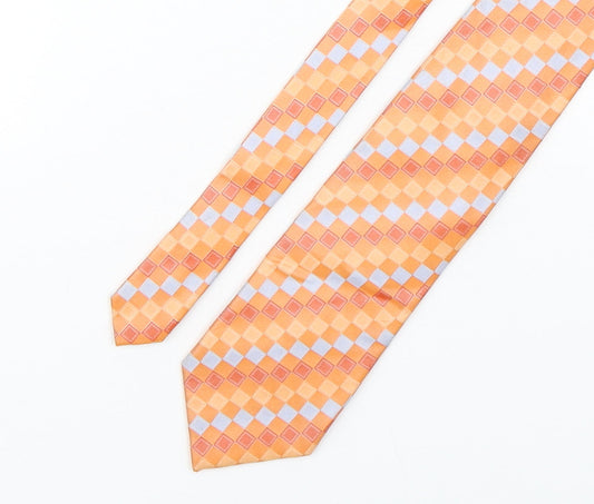 Tom Harrison  Mens Multicoloured Plaids & Checks Silk Pointed Tie One Size