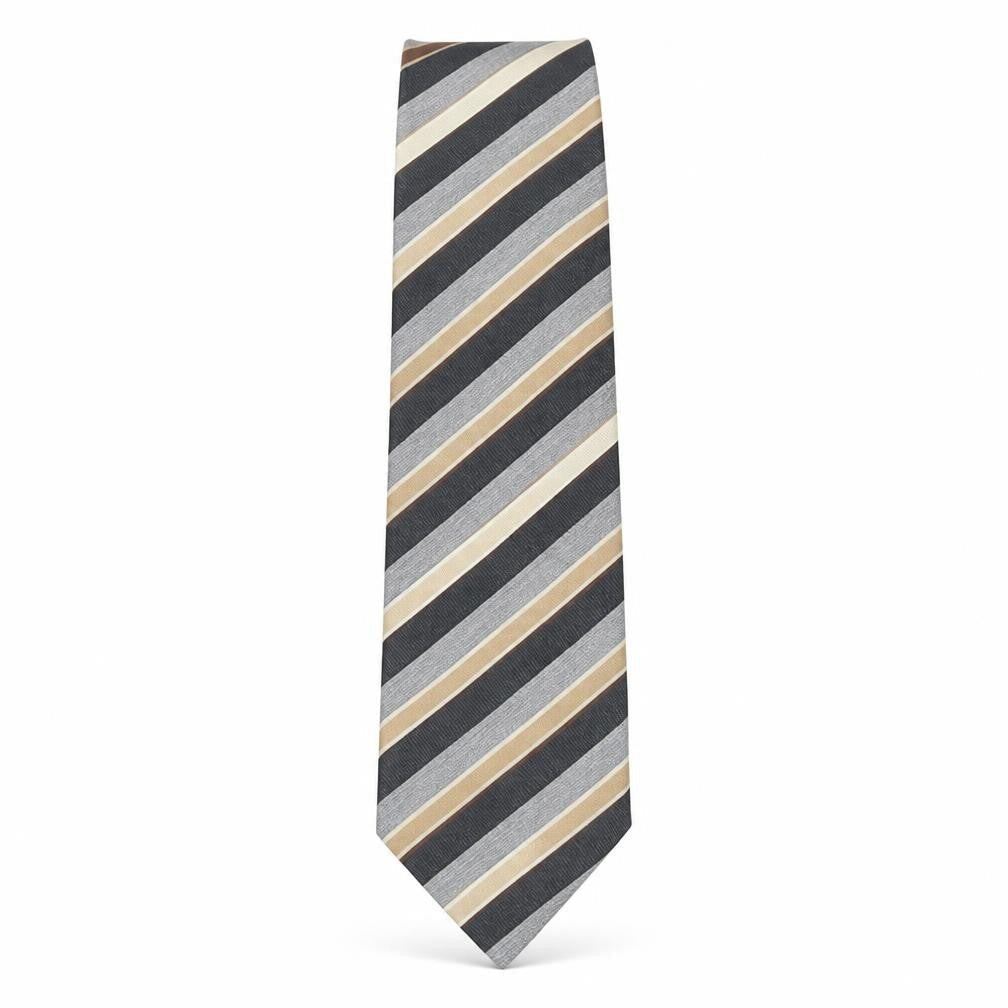 Marks & Spencer Mens Multicoloured Striped Silk Pointed Tie One Size