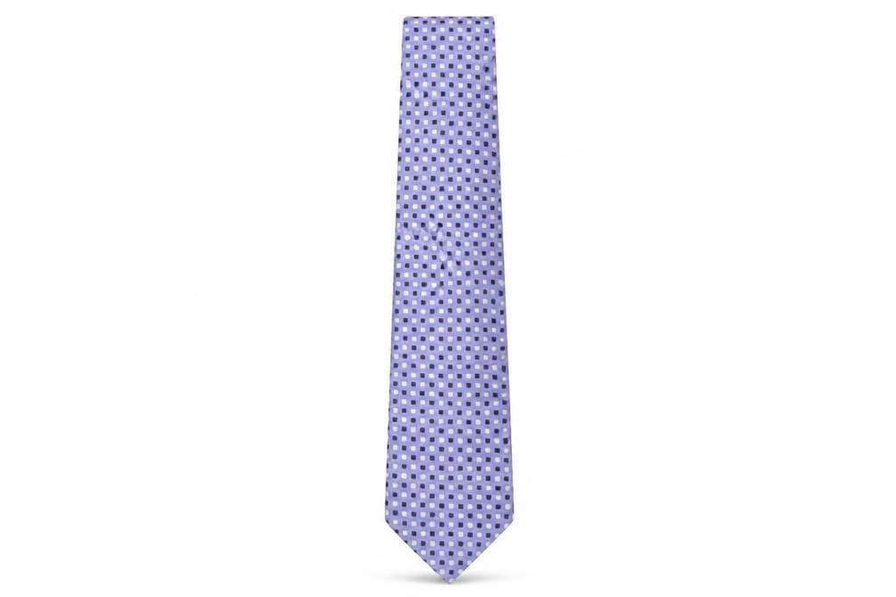 Racing Green  Mens Purple Plaids & Checks Silk Pointed Tie One Size