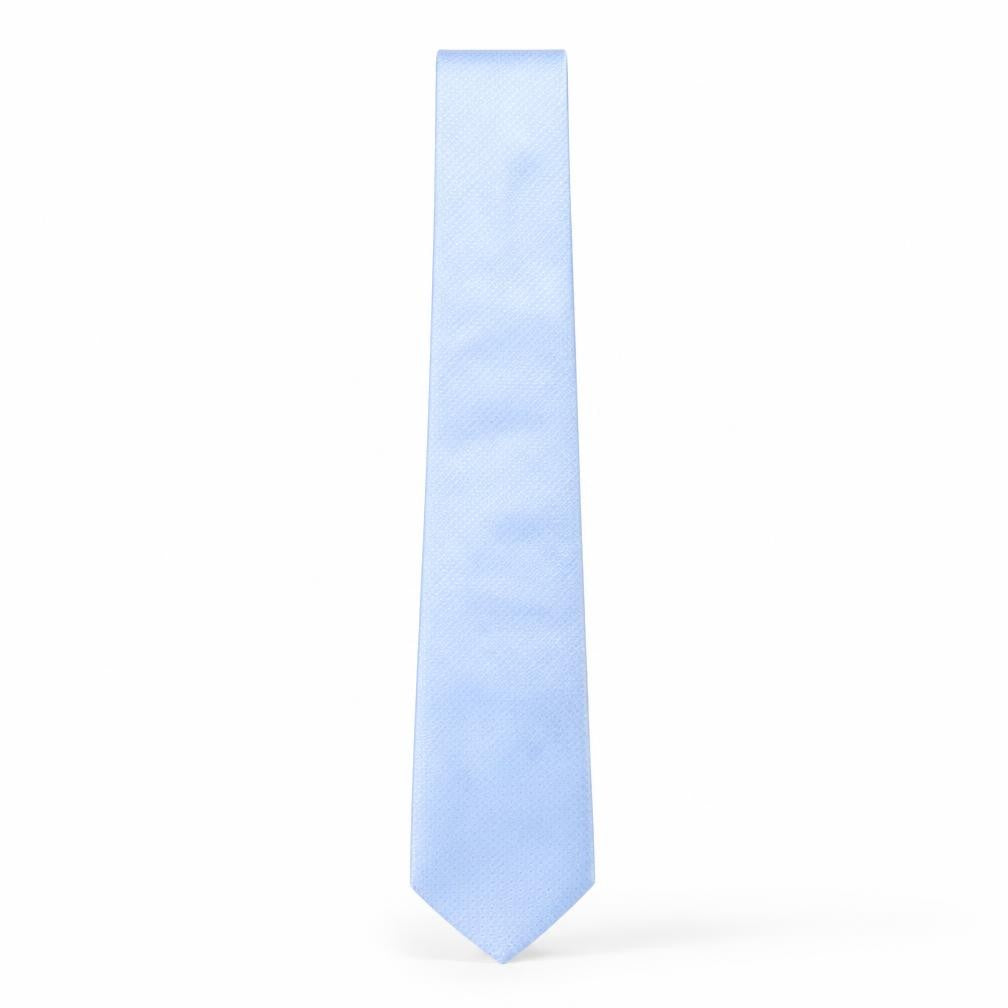 Burton  Mens Blue Grenadine Polyester Pointed Tie One Size