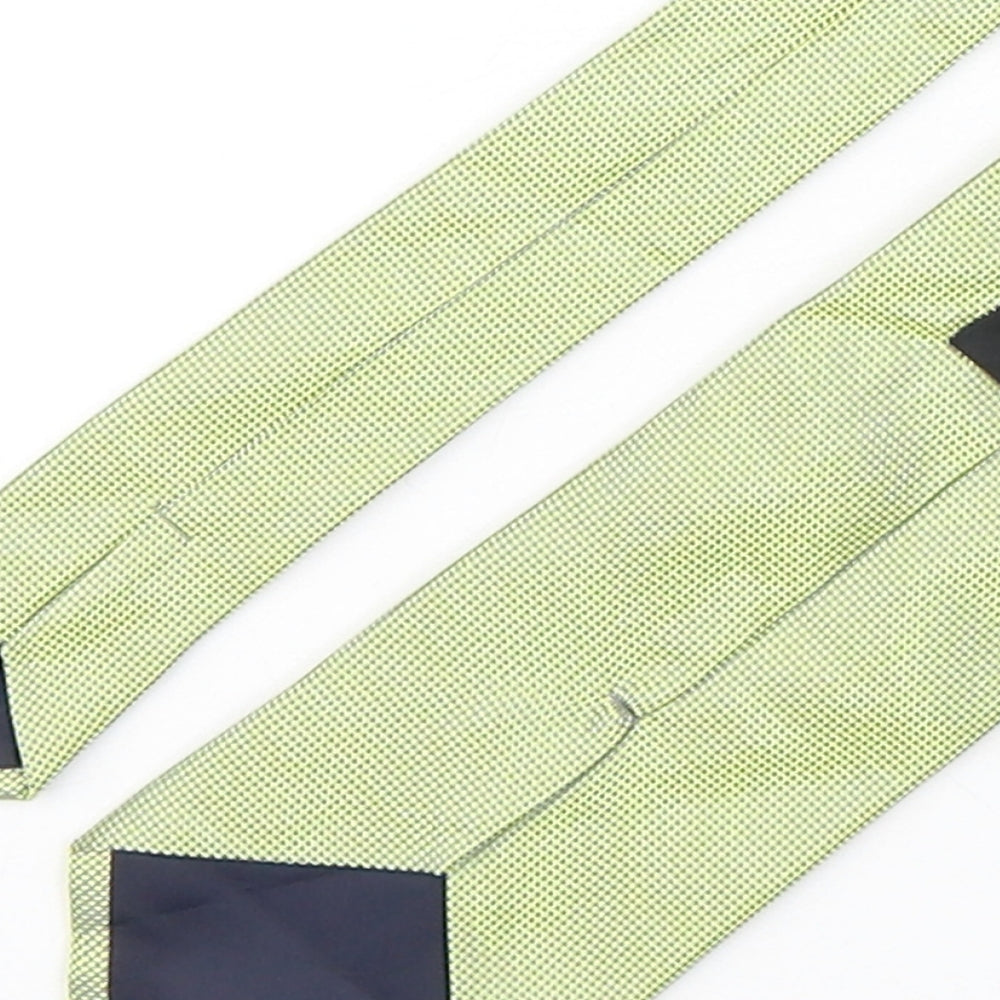 John Lewis  Mens Green Grenadine Silk Pointed Tie One Size