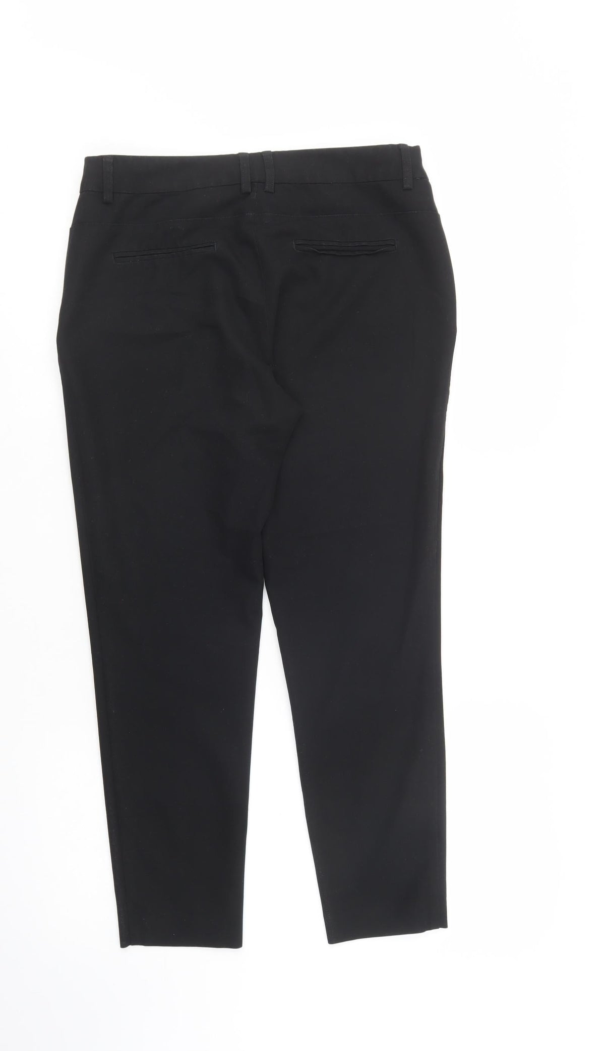 NEXT Womens Black  Polyester Dress Pants Trousers Size 8 L27 in Regular Button