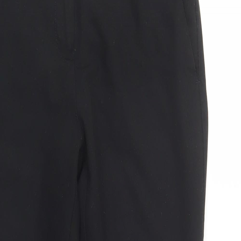 NEXT Womens Black  Polyester Dress Pants Trousers Size 8 L27 in Regular Button