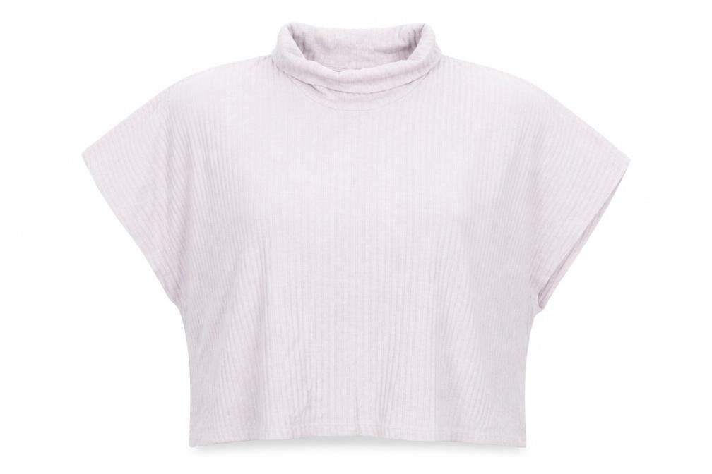 Very Womens Purple  Viscose Basic Blouse Size 12 Roll Neck