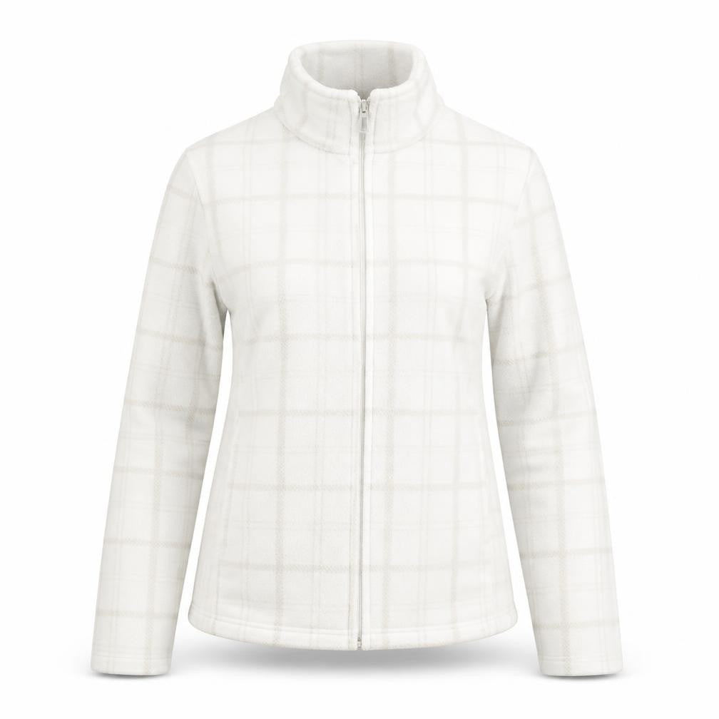 The Basics Womens White Check  Jacket  Size XS  Zip