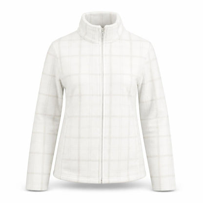The Basics Womens White Check  Jacket  Size XS  Zip