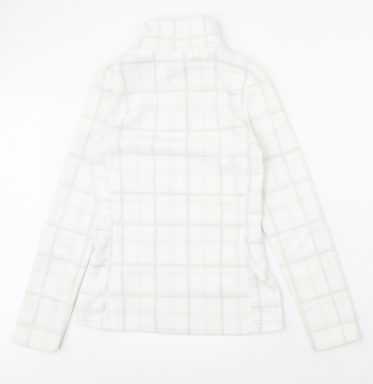 The Basics Womens White Check  Jacket  Size XS  Zip