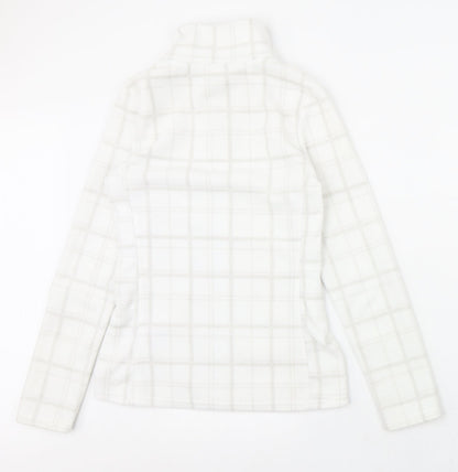 The Basics Womens White Check  Jacket  Size XS  Zip