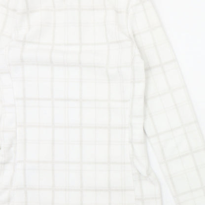 The Basics Womens White Check  Jacket  Size XS  Zip