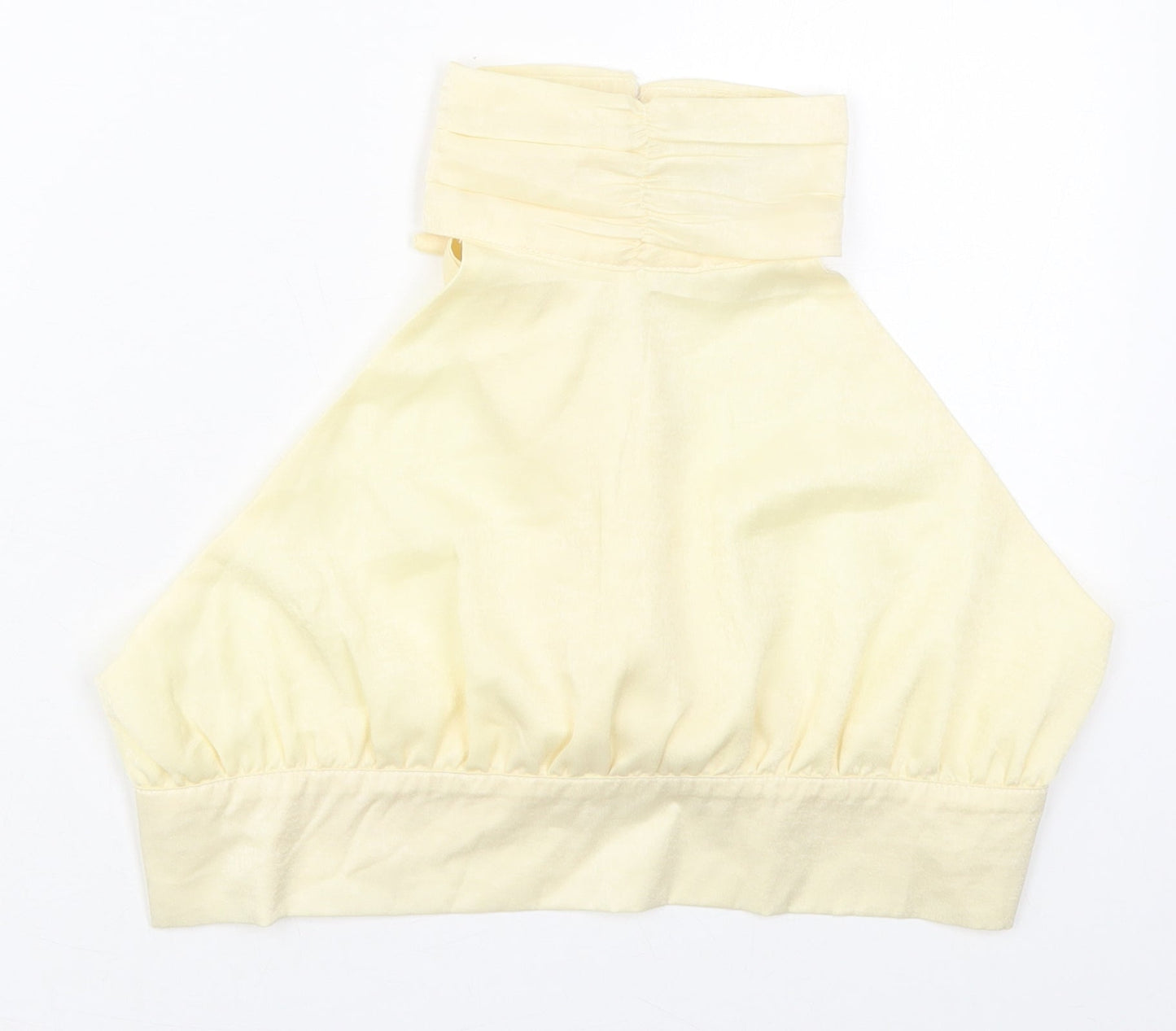 Nasty Gal Womens Beige  Polyester Cropped Tank Size 8 Halter
