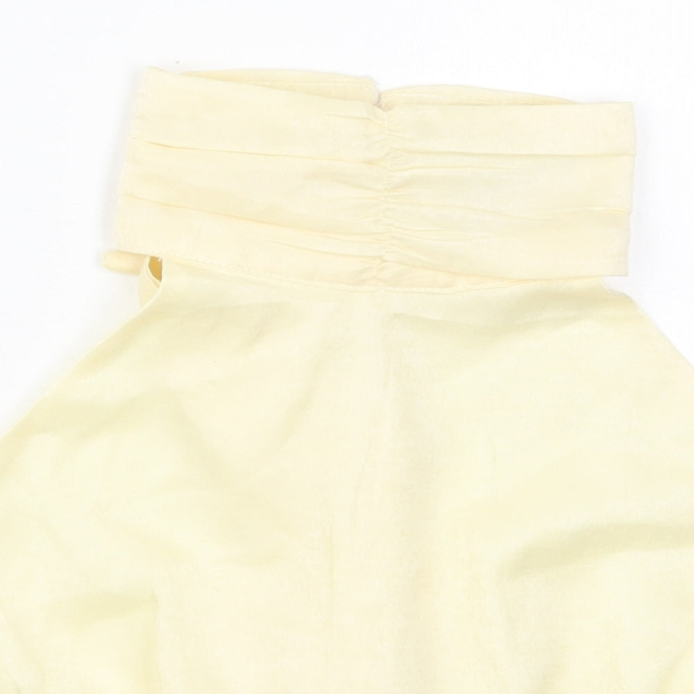 Nasty Gal Womens Beige  Polyester Cropped Tank Size 8 Halter