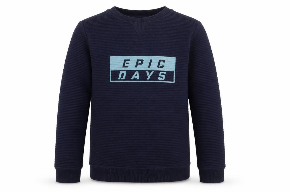 Pep&Co Boys Blue  Cotton Pullover Sweatshirt Size 10-11 Years   - Epic Days