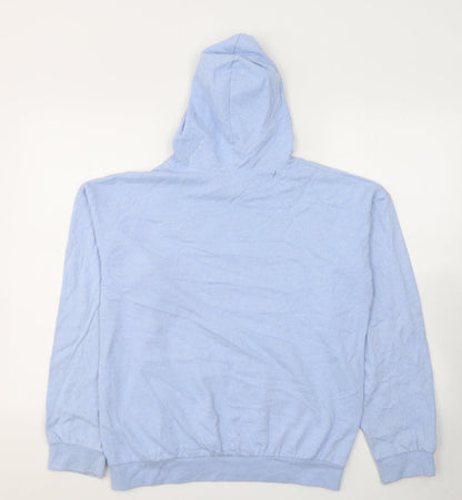 I SAW IT FIRST Womens Blue  Cotton Pullover Hoodie Size XS  Pullover