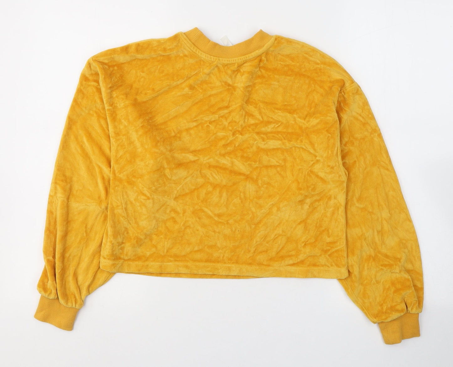 Candy Girls Yellow  Cotton Pullover Sweatshirt Size 13 Years  Pullover