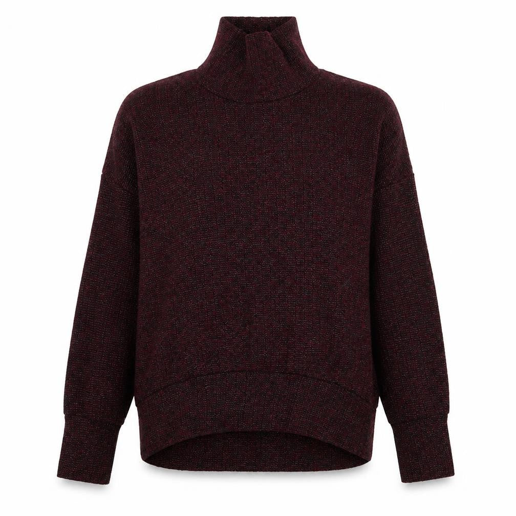 Topshop Womens Red Roll Neck  Polyester Pullover Jumper Size 6