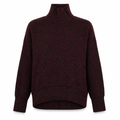 Topshop Womens Red Roll Neck  Polyester Pullover Jumper Size 6