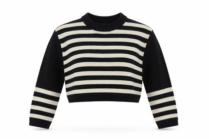Topshop Womens Multicoloured High Neck Striped Acrylic Pullover Jumper Size 8
