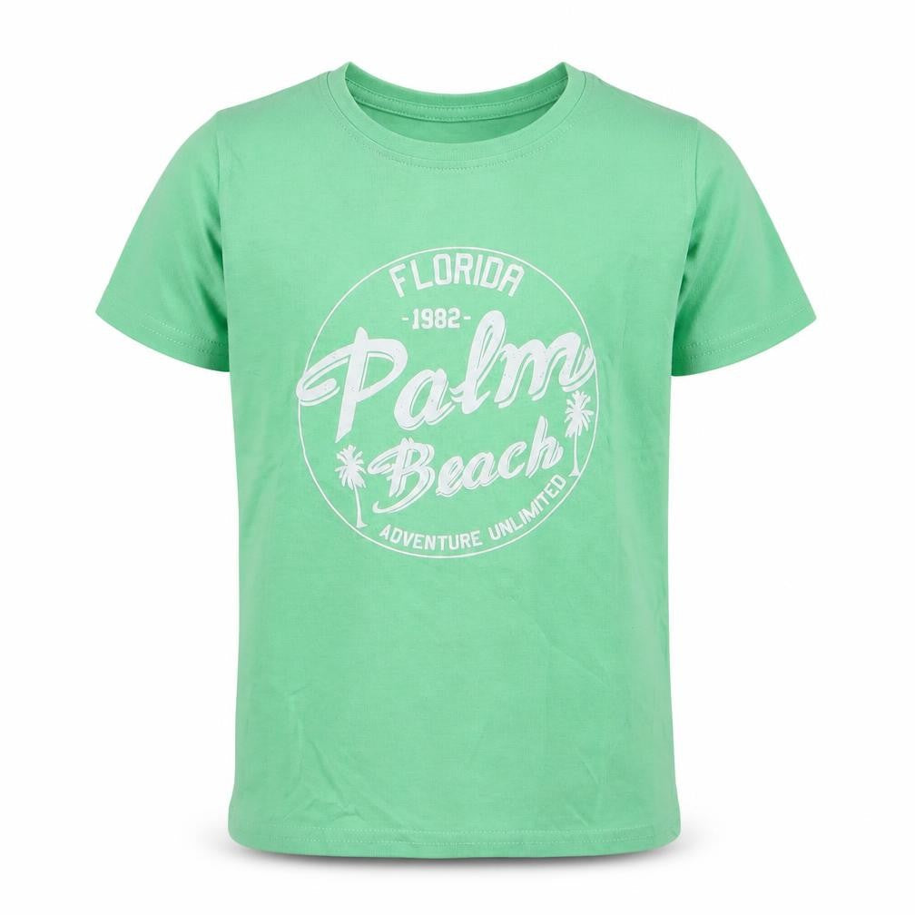 Dunnes Boys Grey  100% Cotton Jersey T-Shirt Size 7 Years Round Neck Pullover - Palm Beach florida