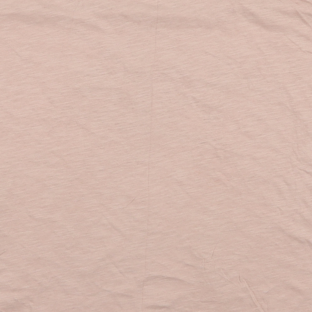 ICHI Womens Pink  100% Cotton Jersey T-Shirt Size 2XL Round Neck - Voila