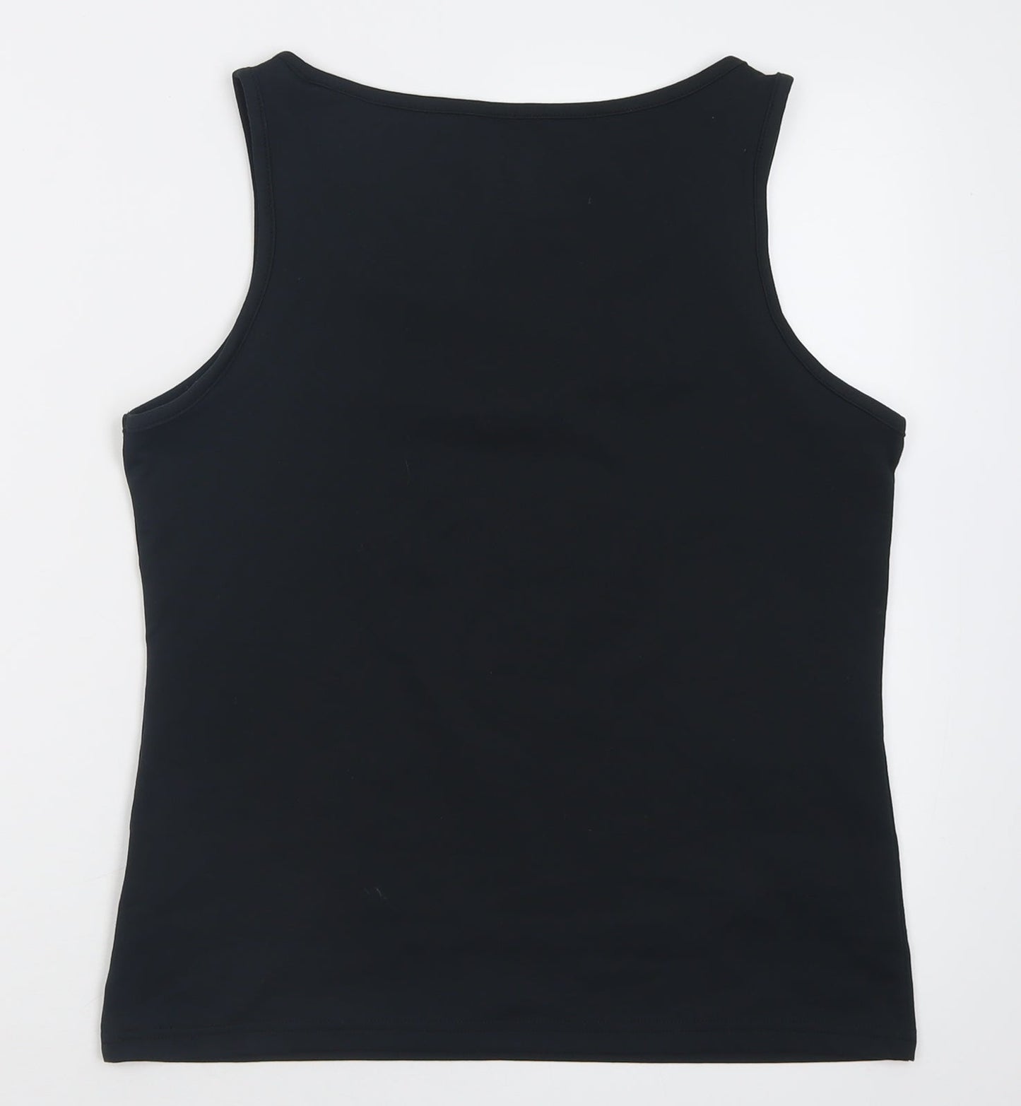 studiotwo Womens Black  Polyester Basic Tank Size 16 Scoop Neck Pullover