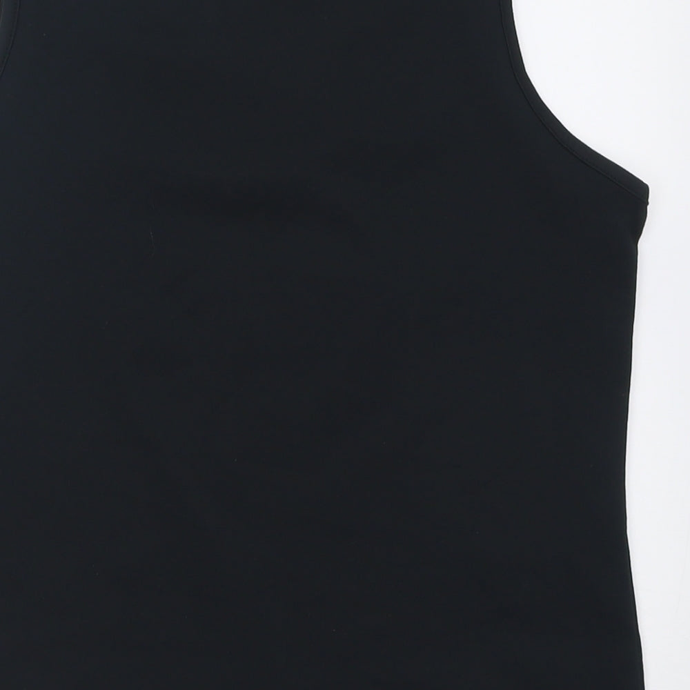 studiotwo Womens Black  Polyester Basic Tank Size 16 Scoop Neck Pullover