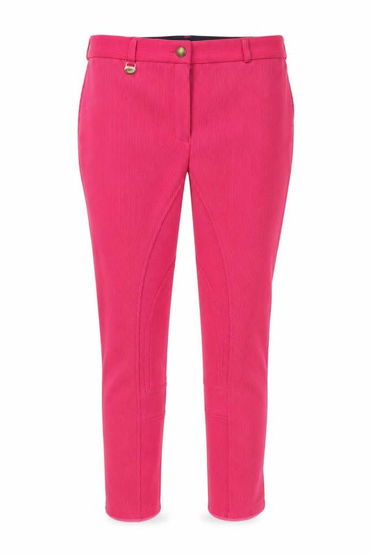 Requisite Womens Pink  Polyester Capri Trousers Size 8 L30 in Regular Button