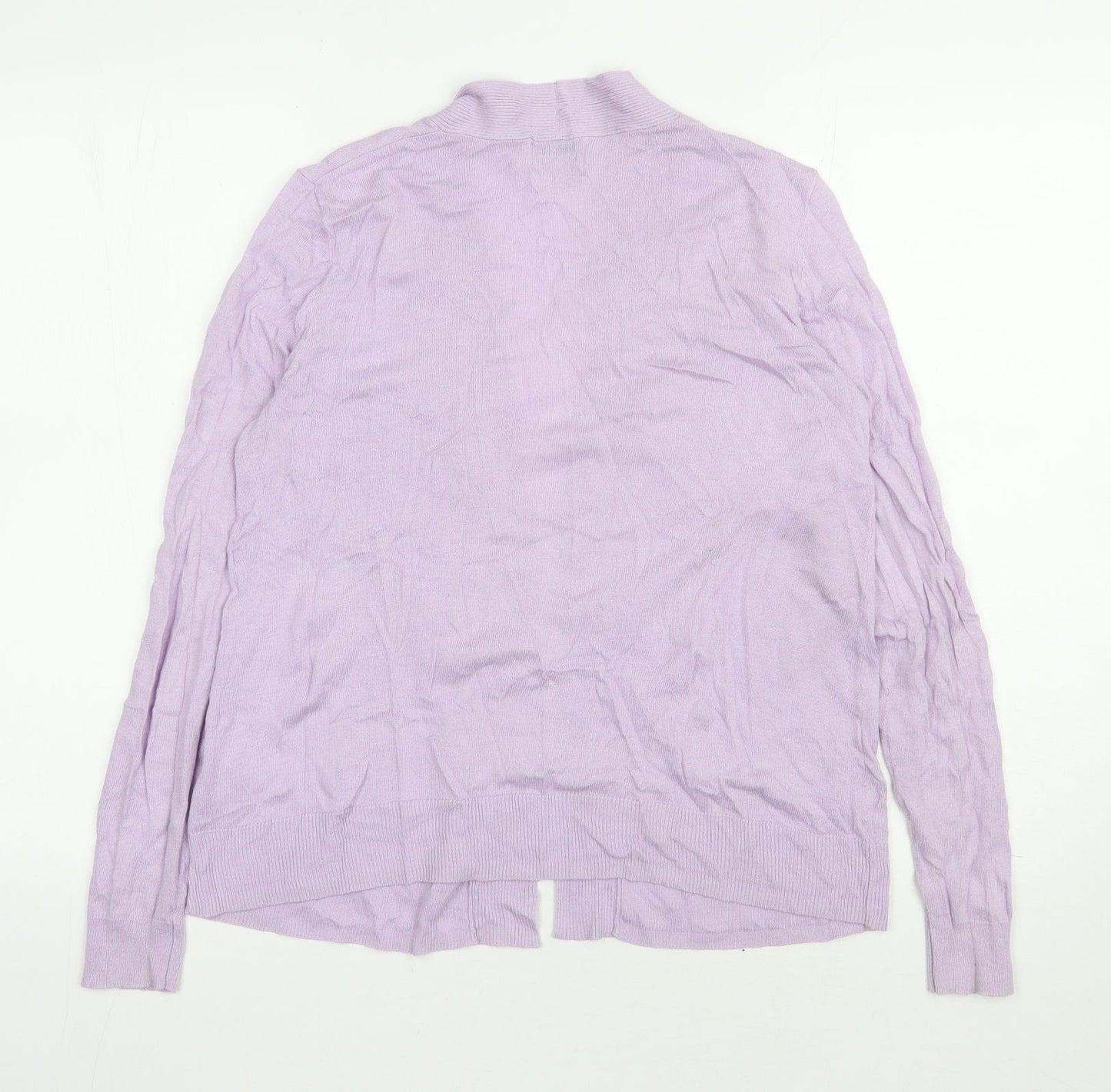 Old Navy Womens Purple V-Neck  Cotton Cardigan Jumper Size S