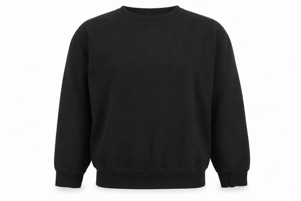 New Look Womens Black  Cotton Pullover Sweatshirt Size S