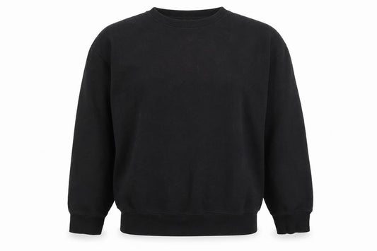 New Look Womens Black  Cotton Pullover Sweatshirt Size S