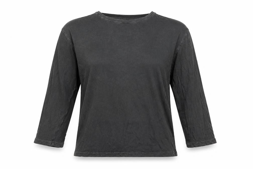 Zara Womens Grey Crew Neck  Cotton Pullover Jumper Size S