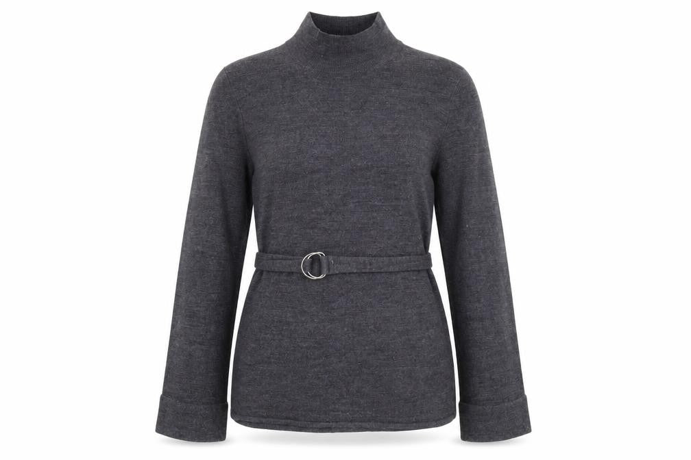 George Womens Purple High Neck  Acrylic Pullover Jumper Size 12