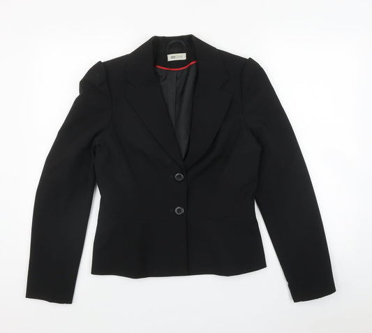 mk one Womens Black  100% Polyester Jacket Blazer Size 12