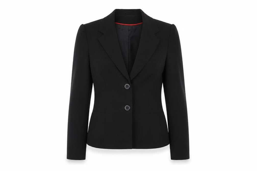 mk one Womens Black  100% Polyester Jacket Blazer Size 12