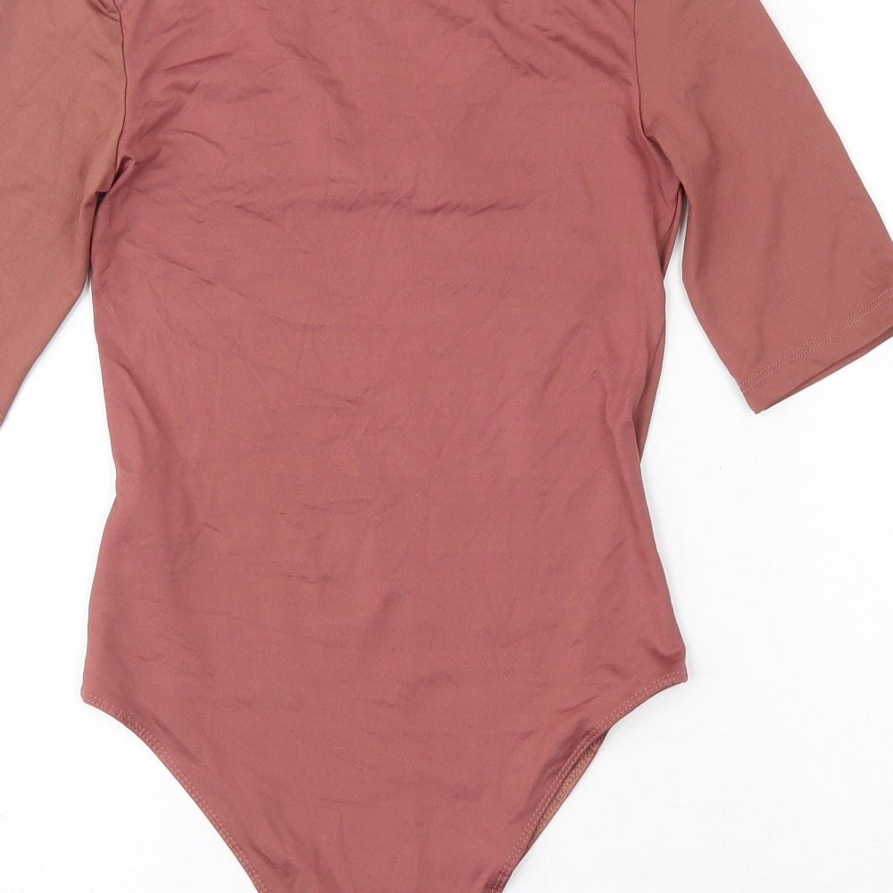 Primark Womens Brown  Polyamide Bodysuit One-Piece Size XS