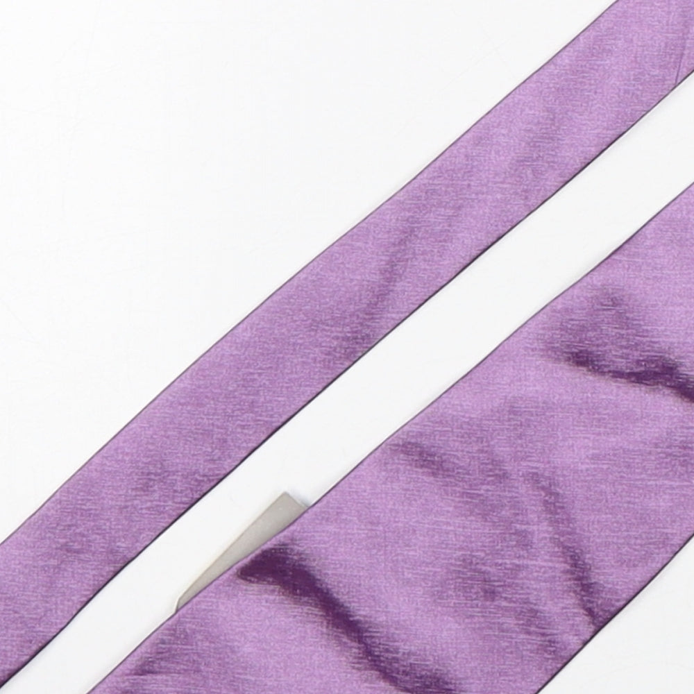 Ciro Citterio Mens Purple  Polyester Pointed Tie One Size