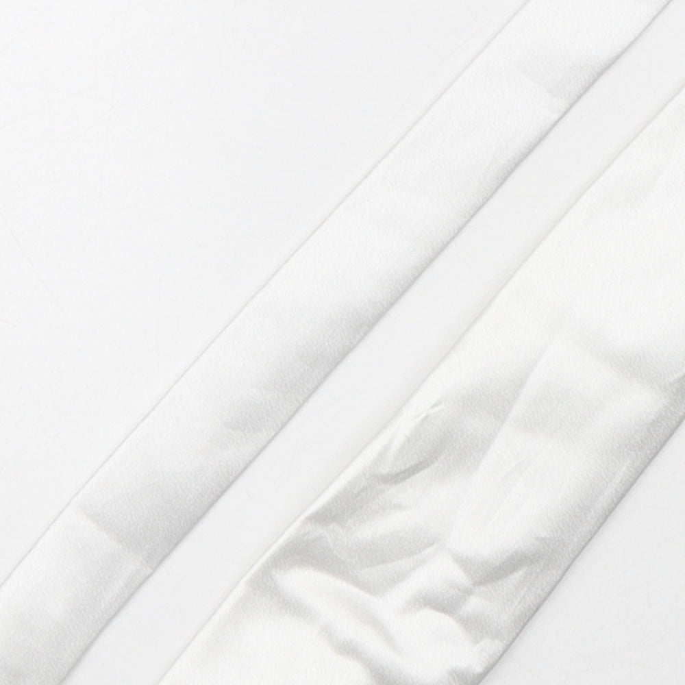 Blue Inc  Mens Silver  Polyester Pointed Tie One Size