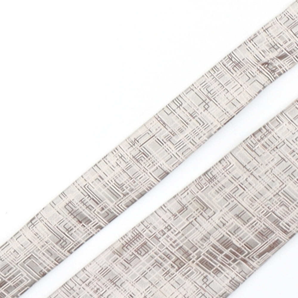 BHS Mens Multicoloured Geometric Polyester Pointed Tie One Size