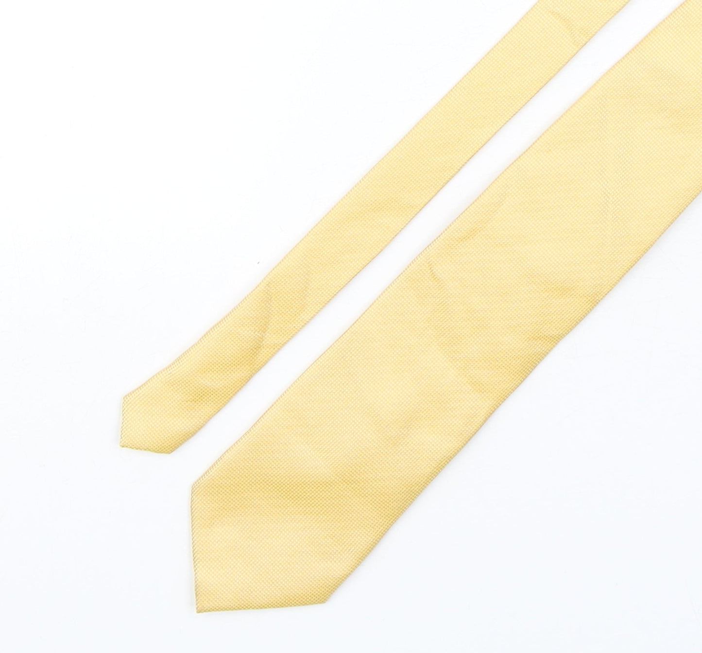 Ventura  Mens Gold Grenadine Silk Pointed Tie One Size