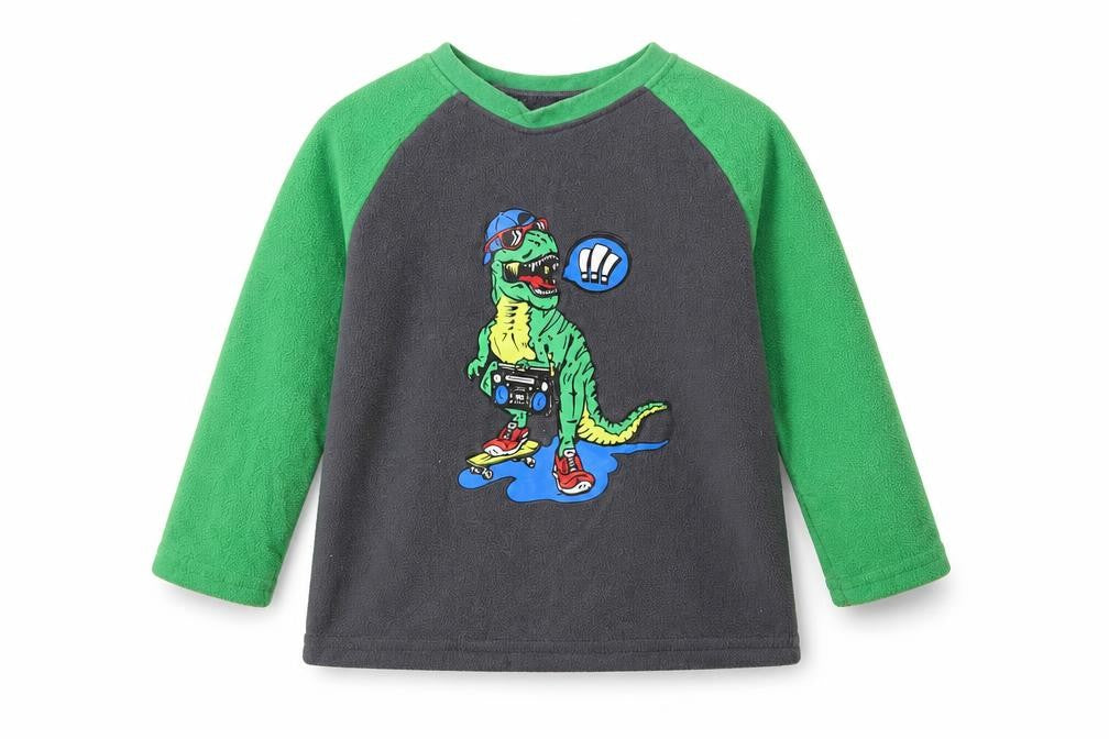 Primark Baby Grey Colourblock Polyester Pullover Jumper Size 18-24 Months  Pullover - Dino